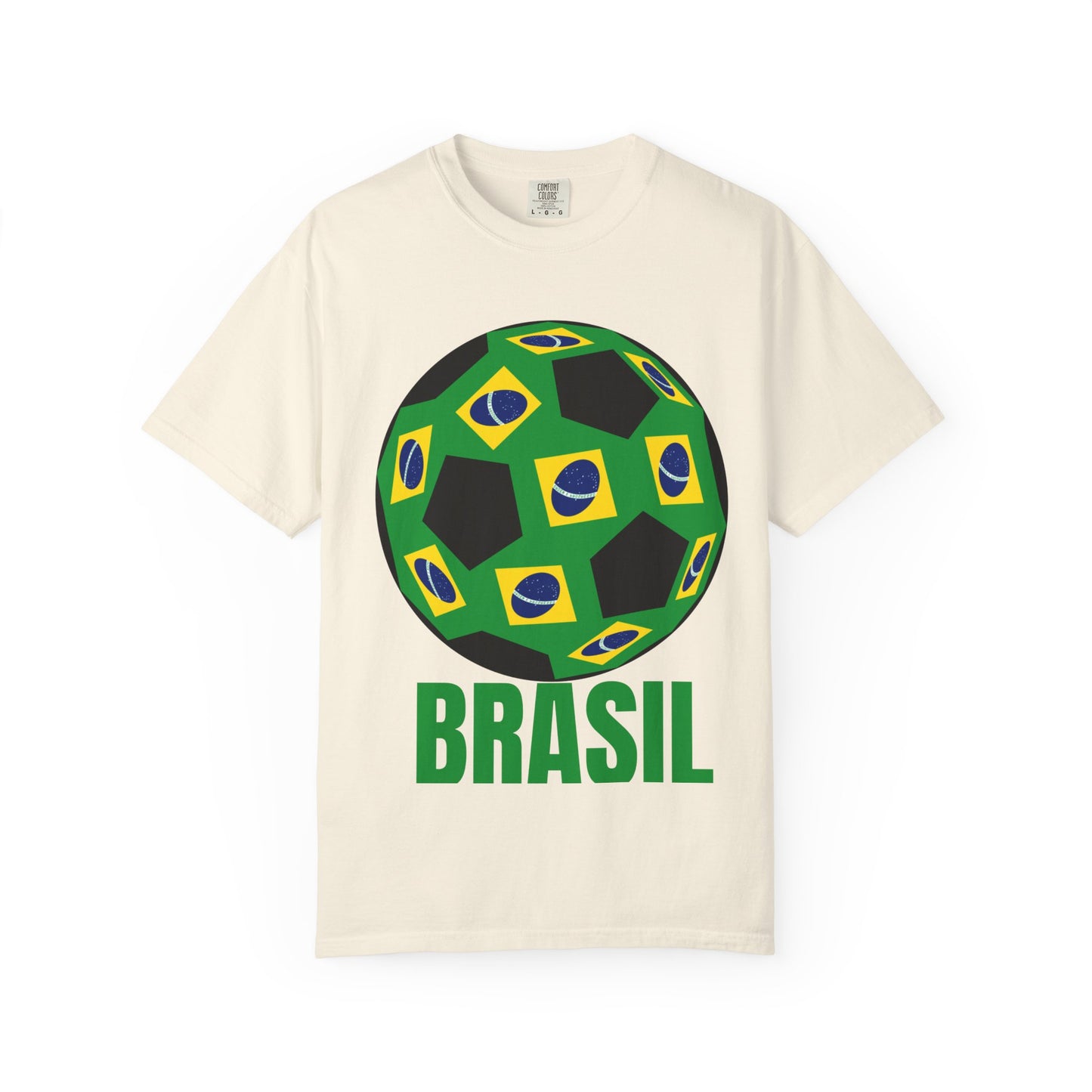 Brasil Fan Specialty Soccer Ball Design T Shirt