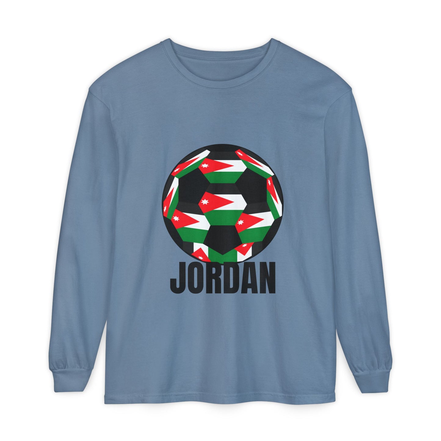 Jordan Fan Specialty Soccer Ball Design Long Sleeve Tee