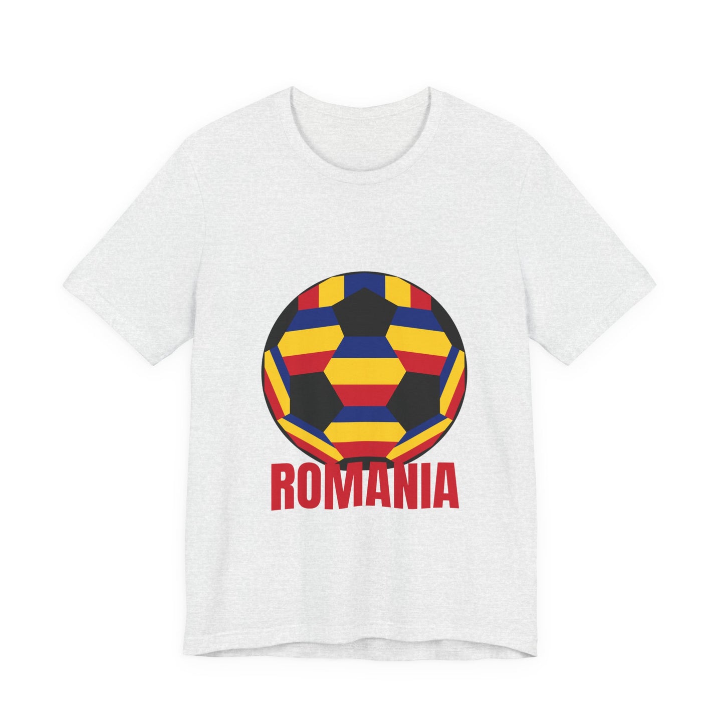 Romania Fan Specialty Soccer Ball Design T Shirt