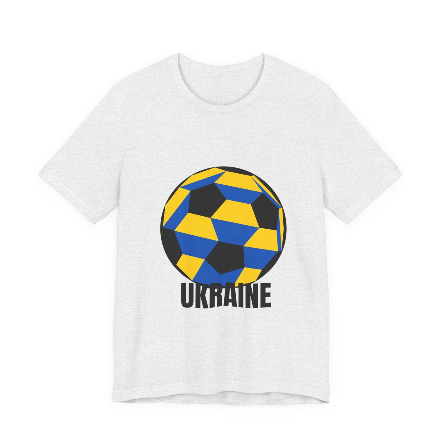 Ukraine Fan Specialty Soccer Ball Design T Shirt