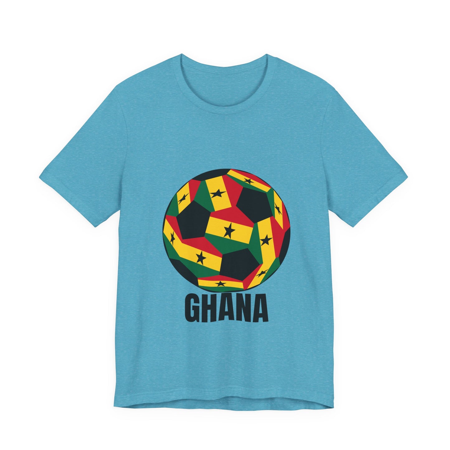 Ghana Fan Specialty Soccer Ball Design T Shirt