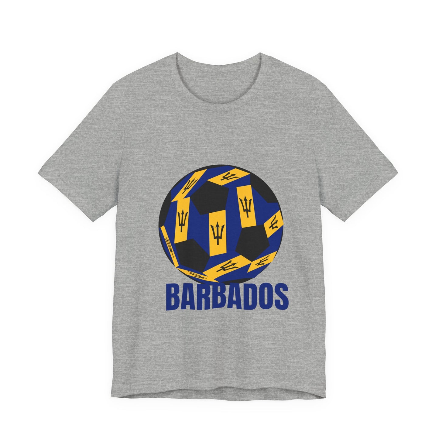 Barbados Fan Specialty Soccer Ball Design T Shirt