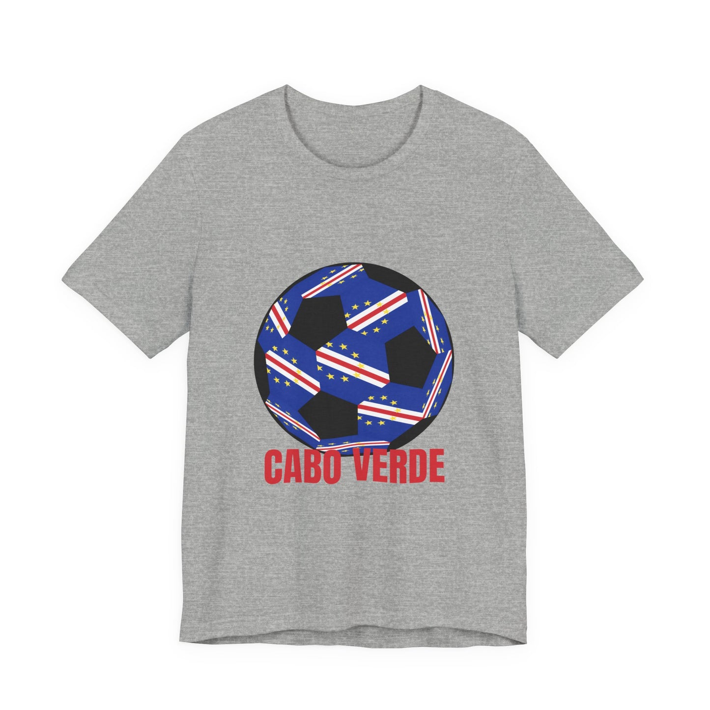 Cabo Verde Fan Specialty Soccer Ball Design T Shirt