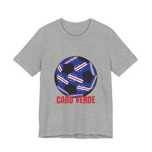 Cabo Verde Fan Specialty Soccer Ball Design T Shirt