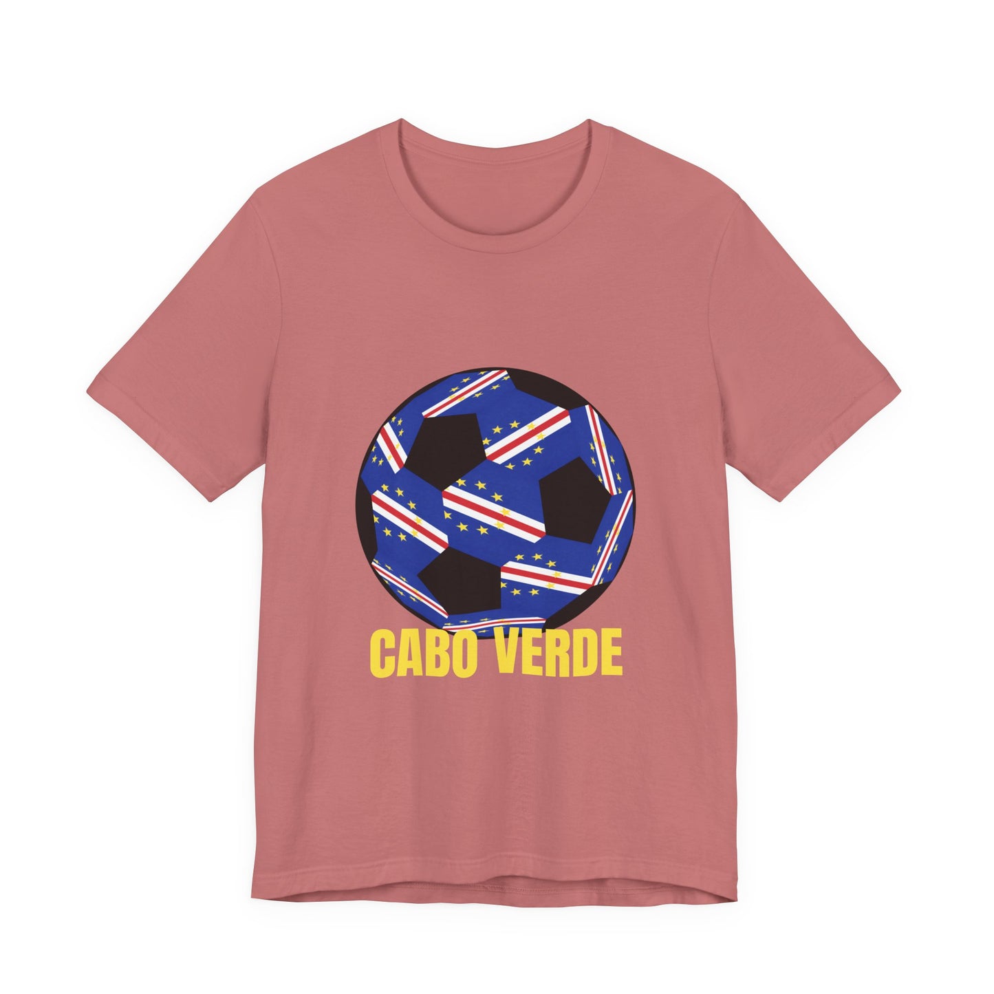 Cabo Verde Fan Specialty Soccer Ball Design T Shirt