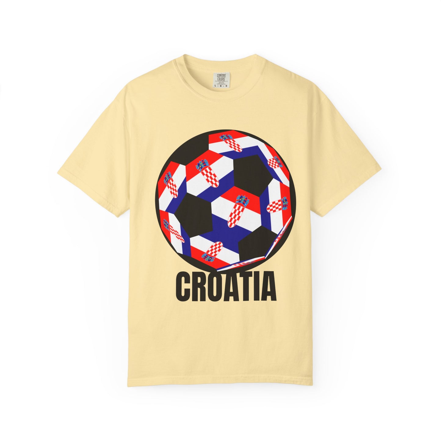 Croatia Fan Specialty Soccer Ball Design T Shirt