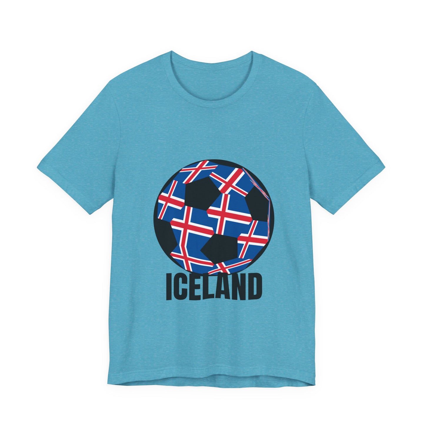 Iceland Fan Specialty Soccer Ball Design T Shirt