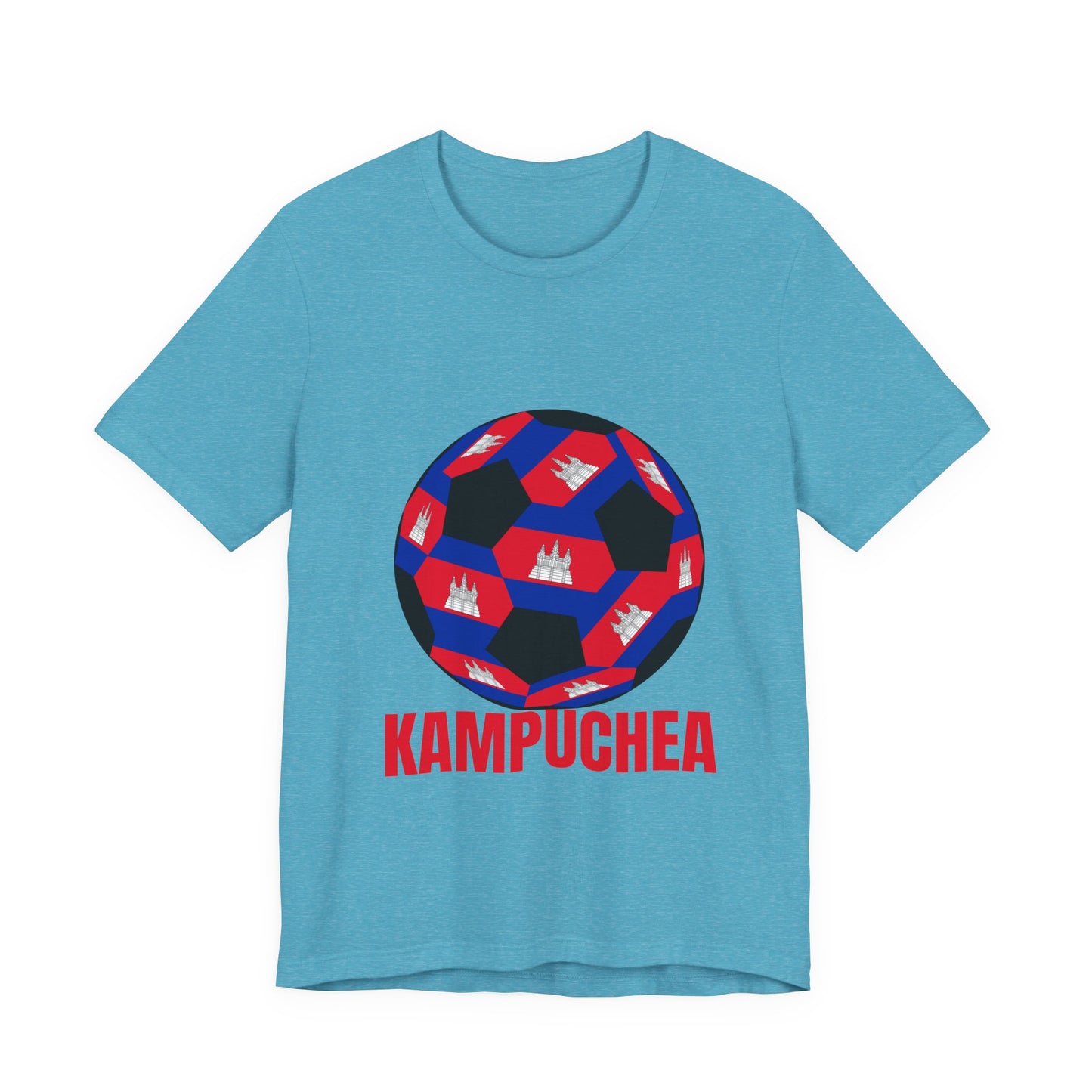 Kampuchea Fan Specialty Soccer Ball Design T Shirt