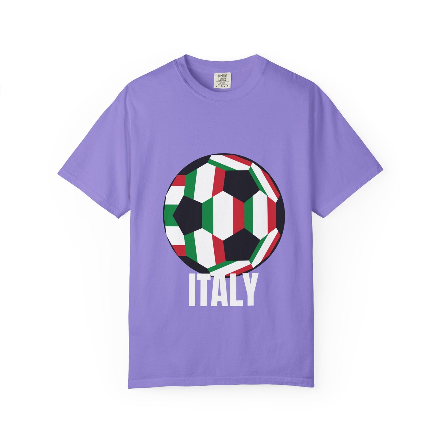Italy Fan Specialty Soccer Ball Design T Shirt