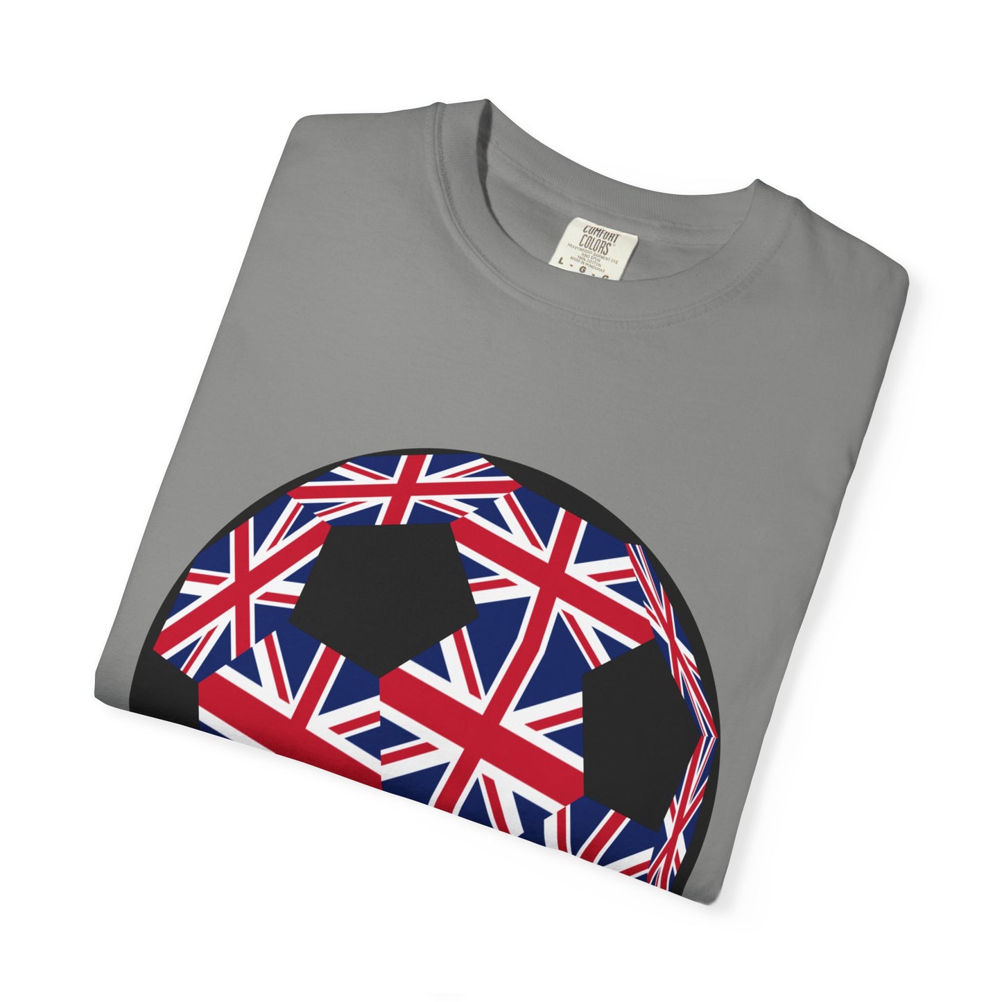 Great Britain Fan Specialty Soccer Ball Design T Shirt