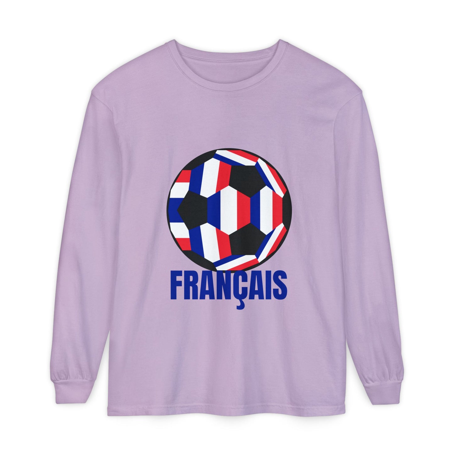 Français Soccer Ball Long Sleeve Tee