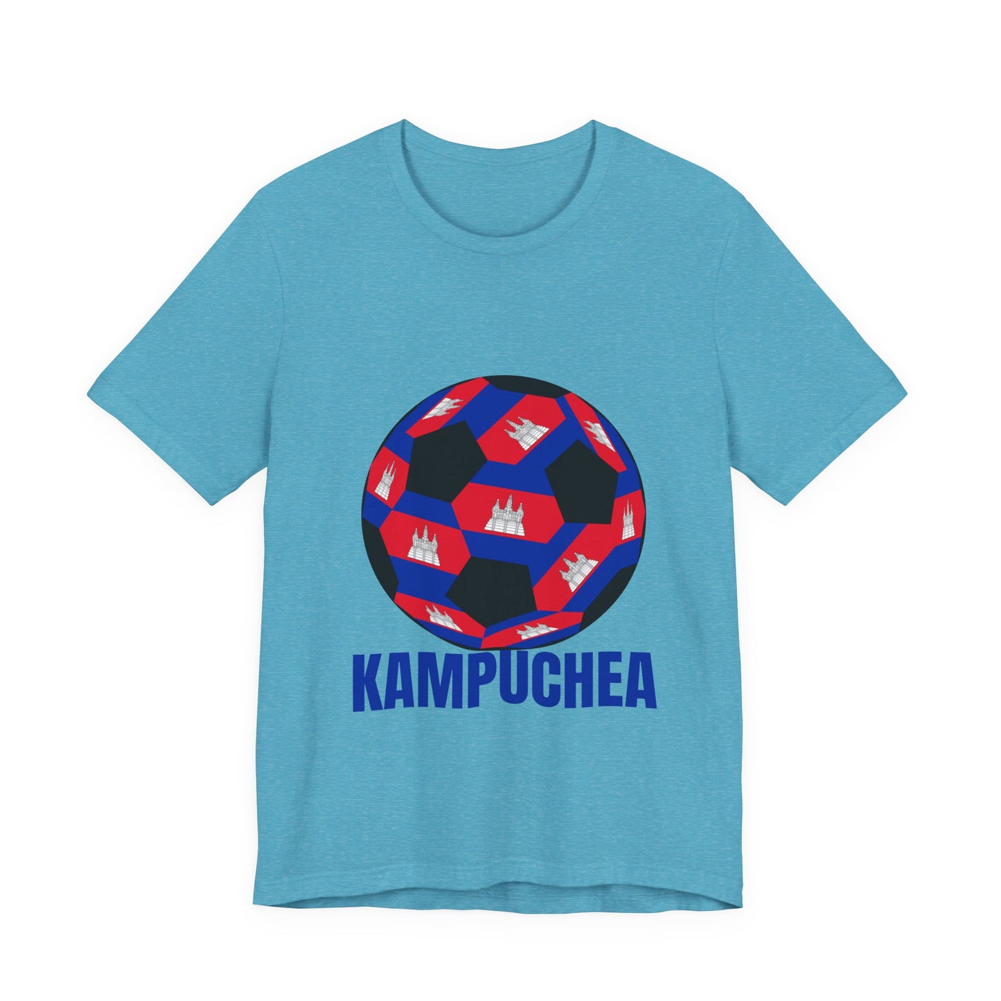 Kampuchea Fan Specialty Soccer Ball Design T Shirt