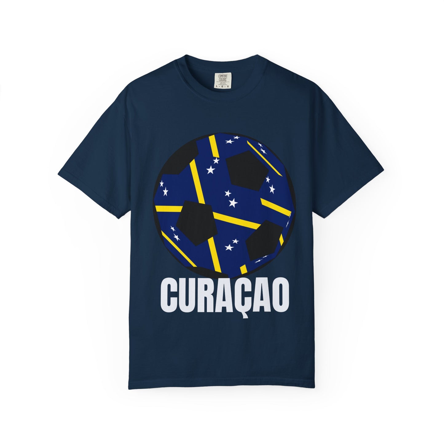 CURAÇAO Fan Specialty Soccer Ball Design T Shirt