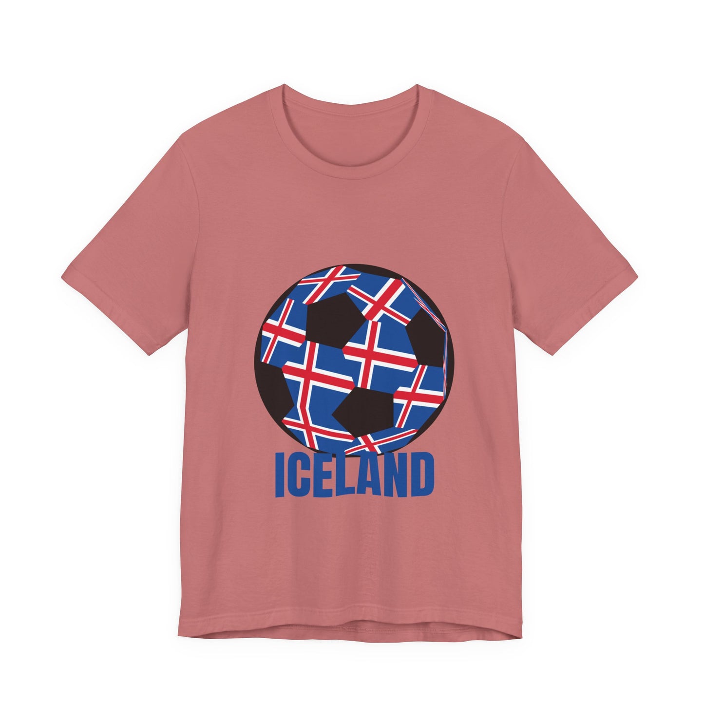 Iceland Fan Specialty Soccer Ball Design T Shirt