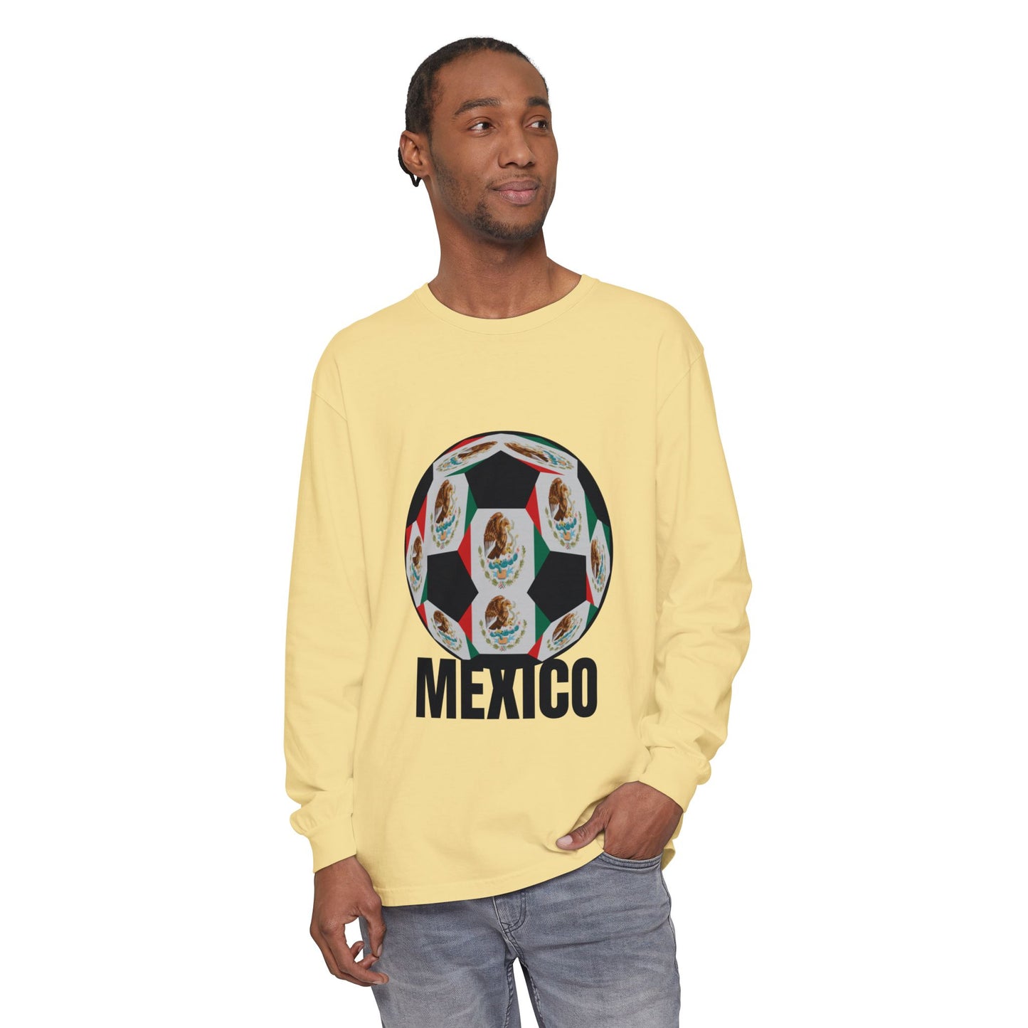 Fan Specialty Soccer Ball Design  Long Sleeve T-Shirt