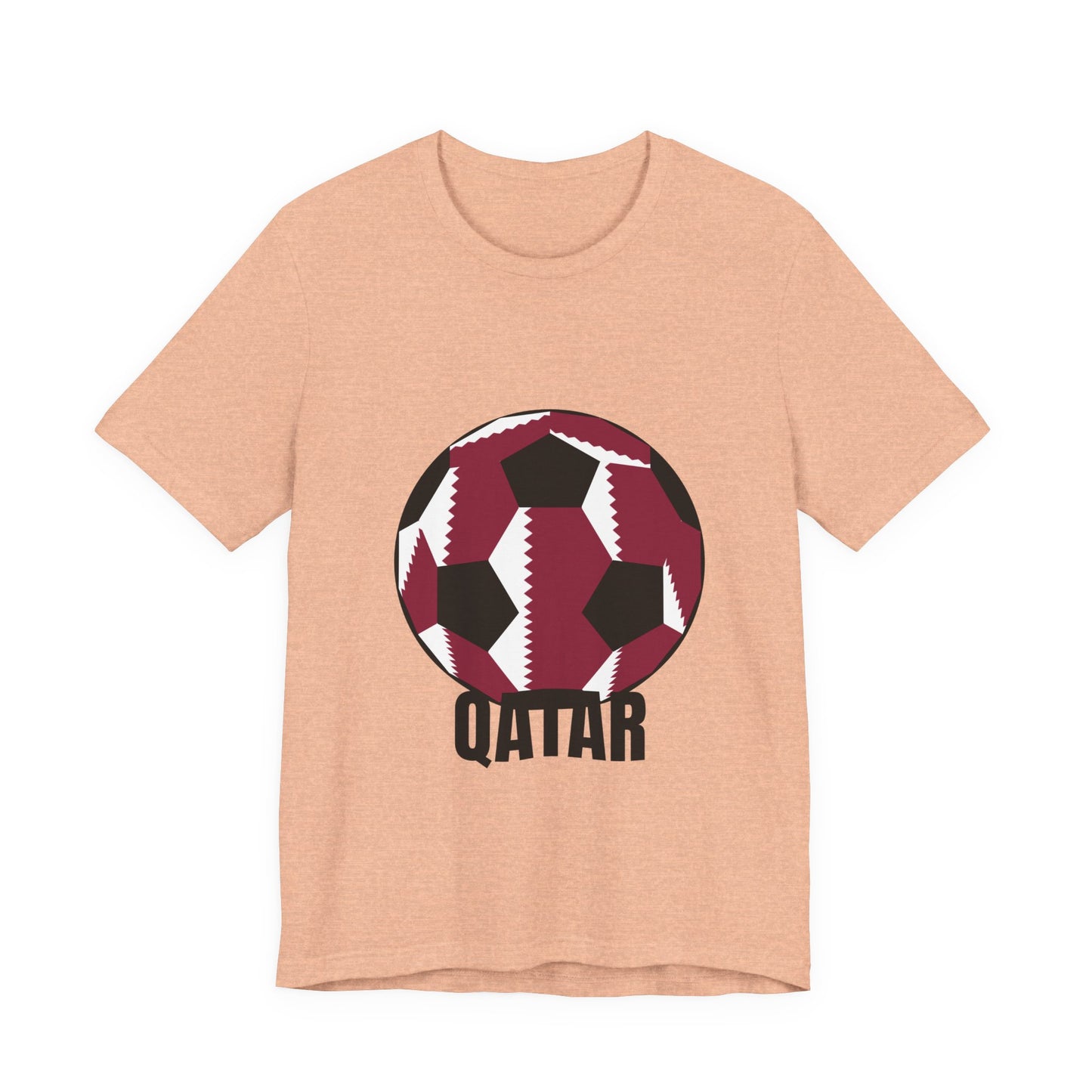 Qatar Fan Specialty Soccer Ball Design T Shirt