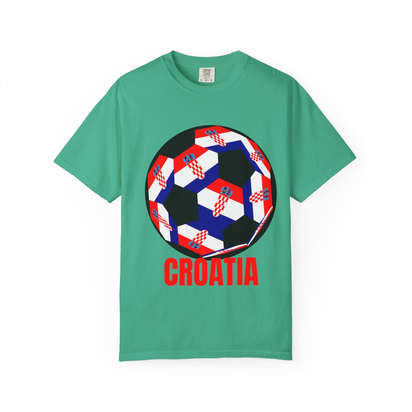 Croatia Fan Specialty Soccer Ball Design T Shirt