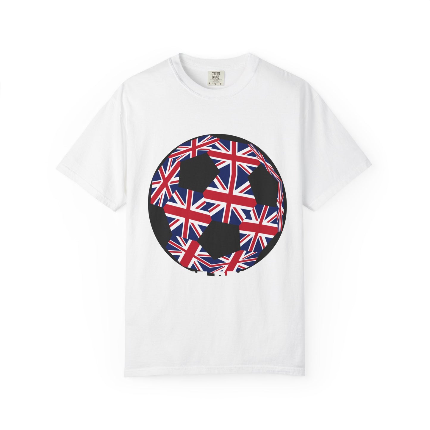 Great Britain Fan Specialty Soccer Ball Design T Shirt