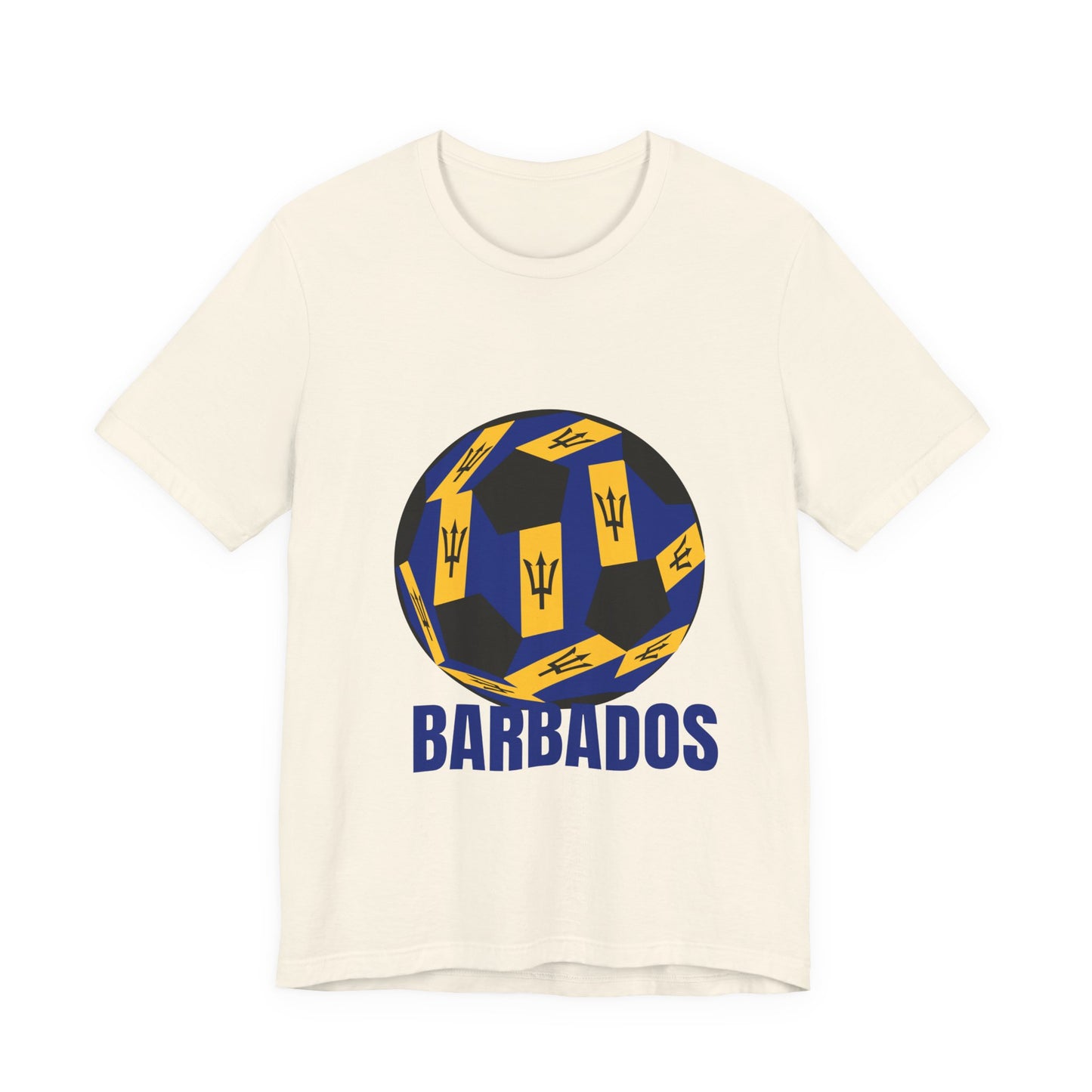 Barbados Fan Specialty Soccer Ball Design T Shirt