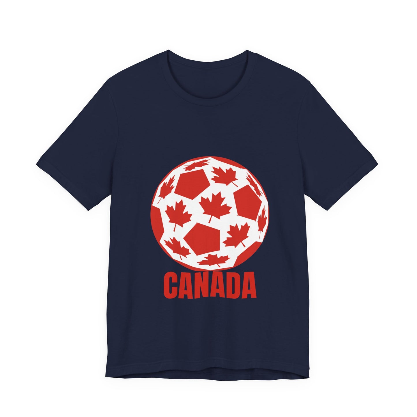 Canada Fan Specialty Soccer Ball Design T Shirt