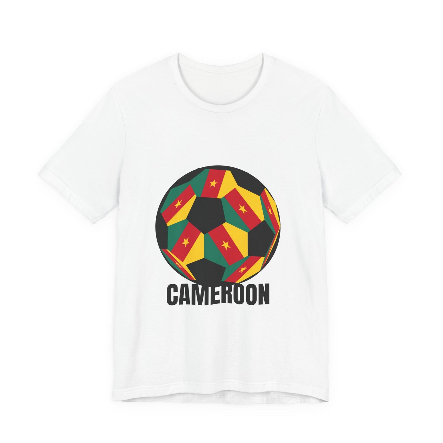 Cameroon Fan Specialty Soccer Ball Design T Shirt