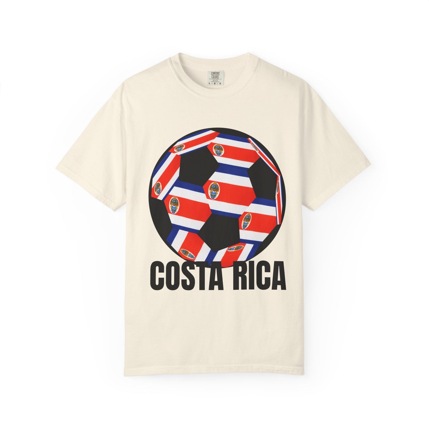 Costa Rica Fan Specialty Soccer Ball Design T Shirt
