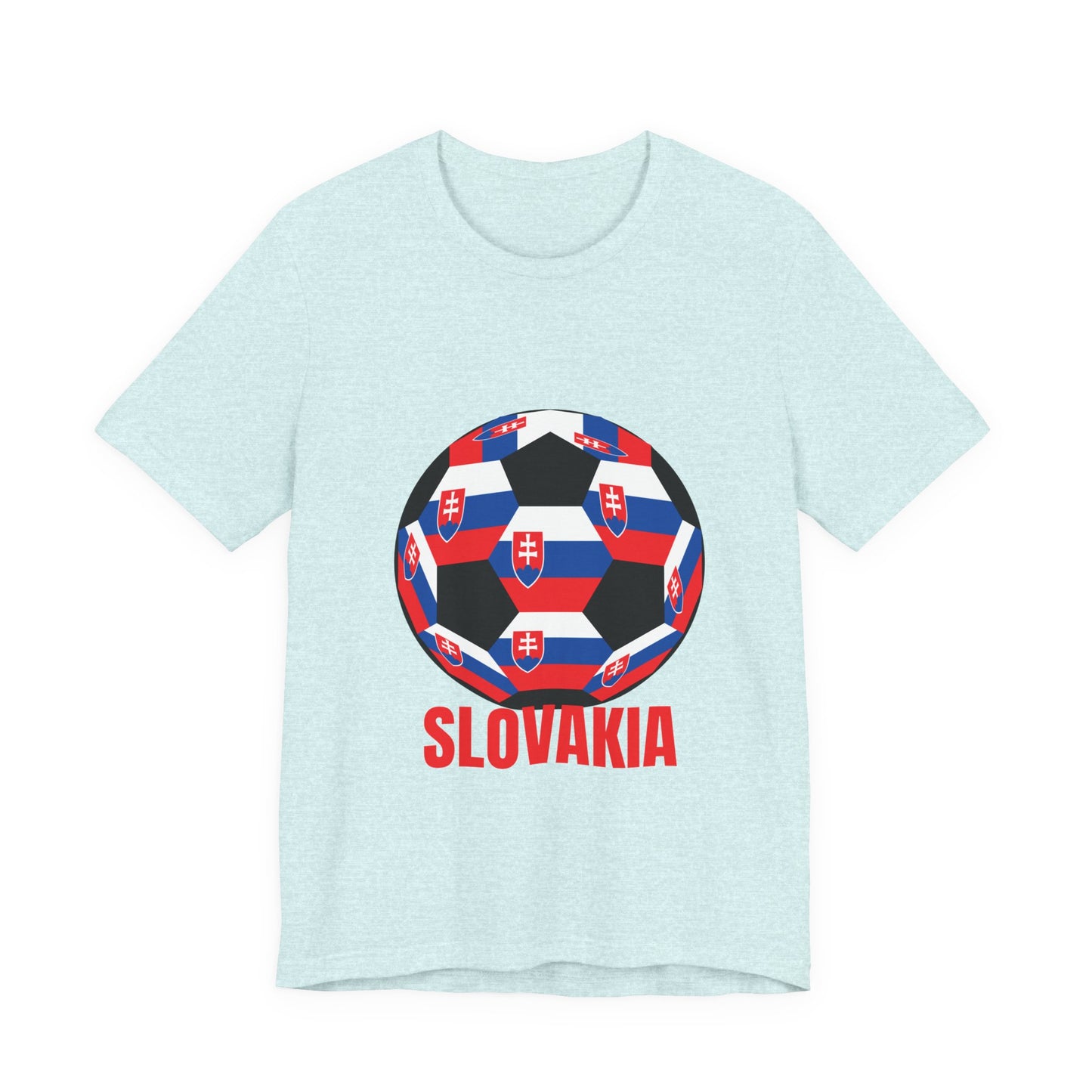 Slovakia Fan Specialty Soccer Ball Design T Shirt
