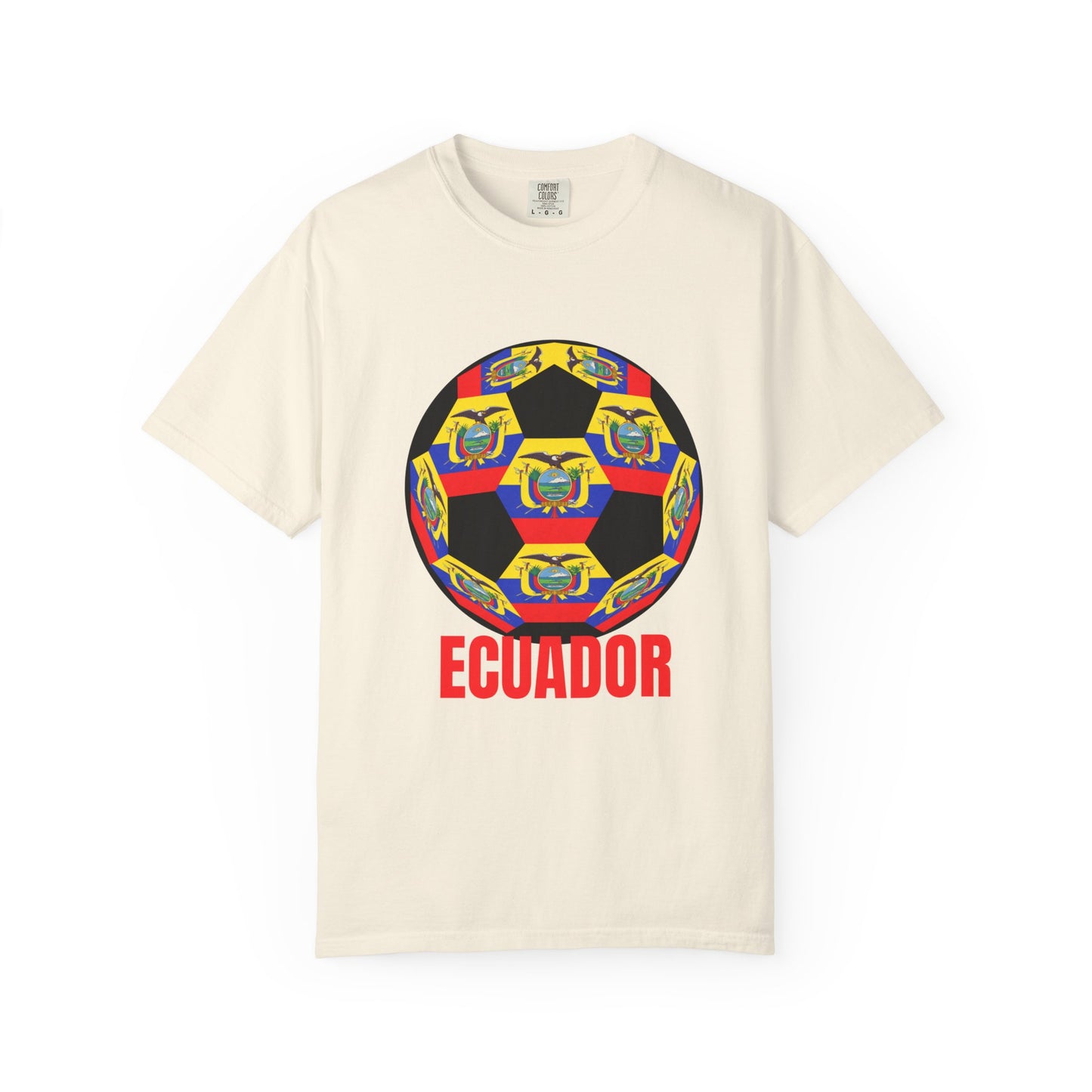 Ecuador Fan Specialty Soccer Ball Design T Shirt