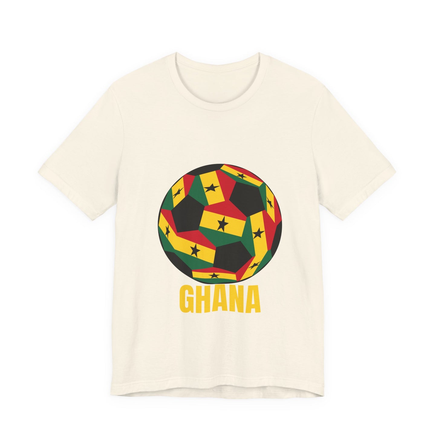 Ghana Fan Specialty Soccer Ball Design T Shirt