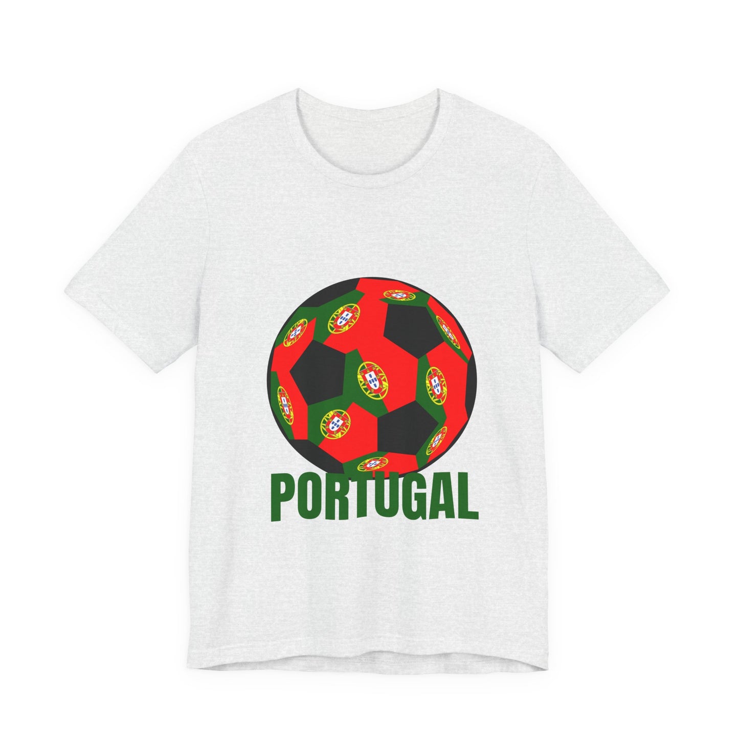 Portugal Fan Specialty Soccer Ball Design T Shirt