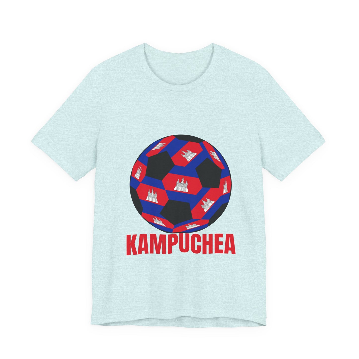 Kampuchea Fan Specialty Soccer Ball Design T Shirt