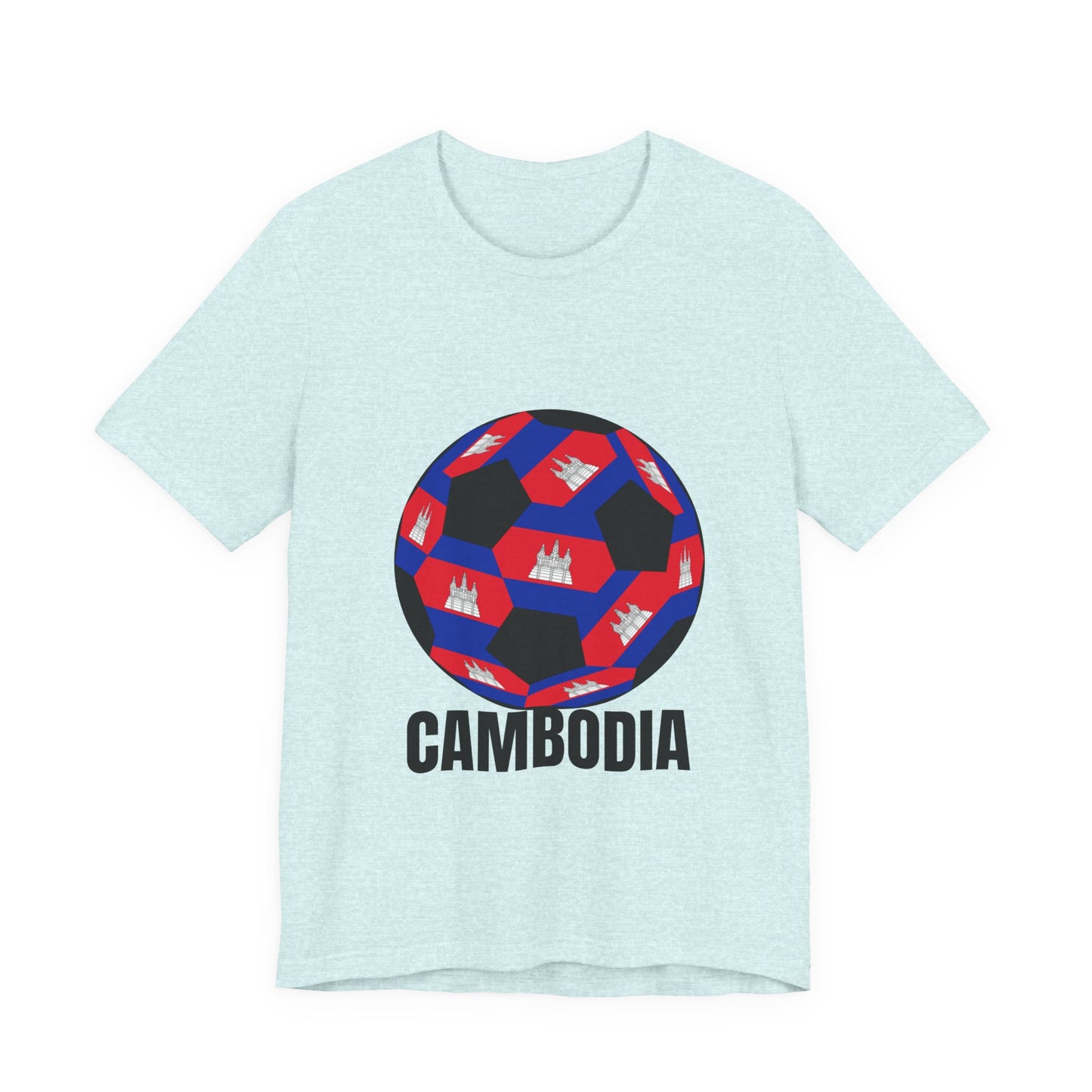 Cambodia Fan Specialty Soccer Ball Design T Shirt