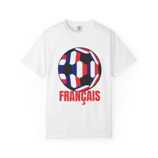 FRANÇAIS Fan Specialty Soccer Ball Design T Shirt