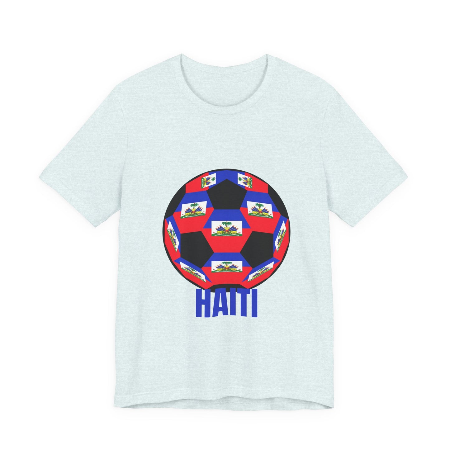 Haiti Fan Specialty Soccer Ball Design T Shirt