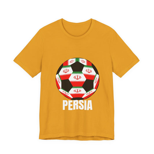 Persia Fan Specialty Soccer Ball Design T Shirt