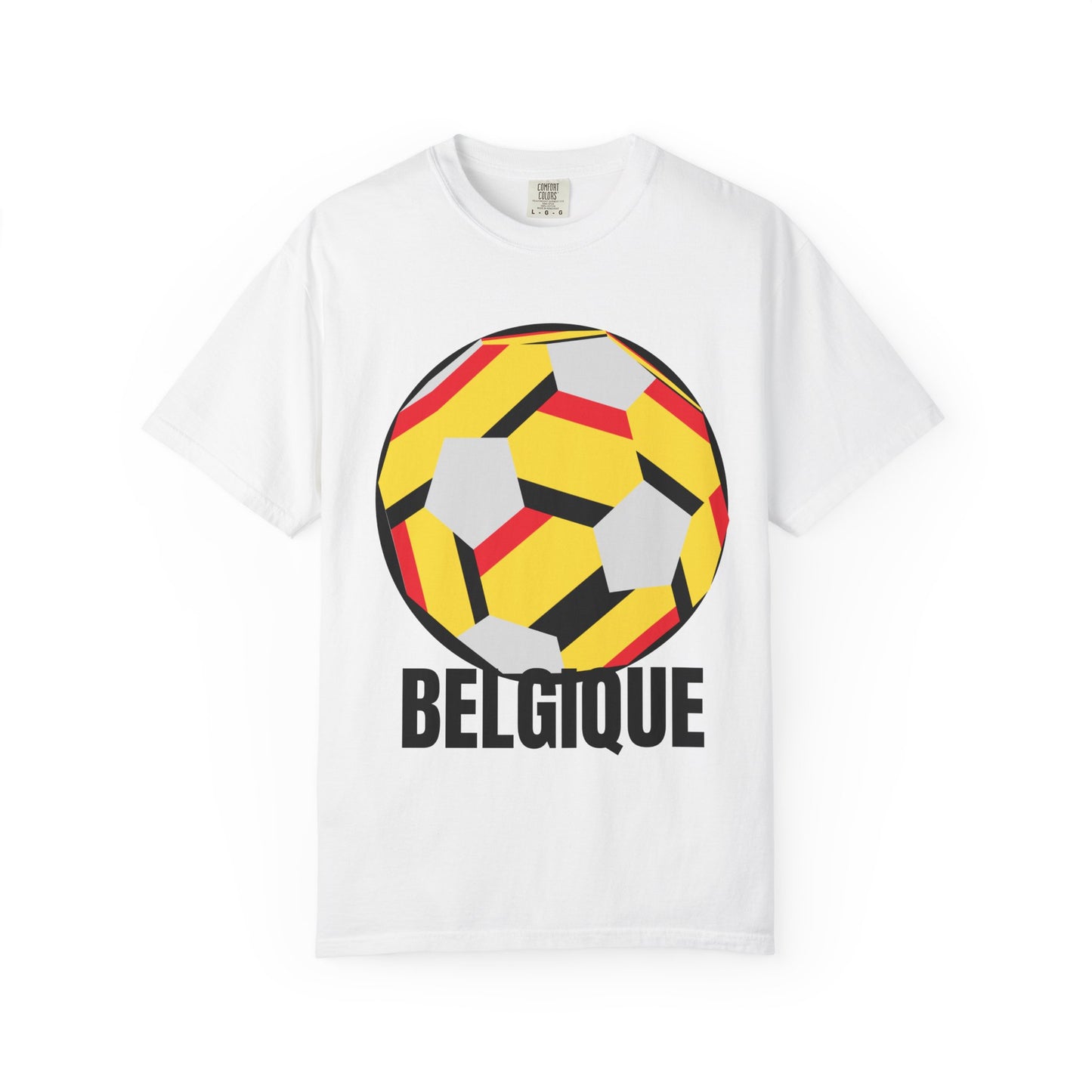Belgique Fan Specialty Soccer Ball Design T Shirt