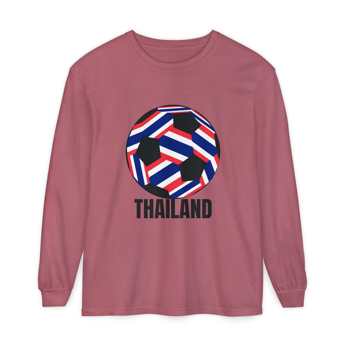 Thailand Fan Specialty Soccer Ball Design  Long Sleeve T-Shirt