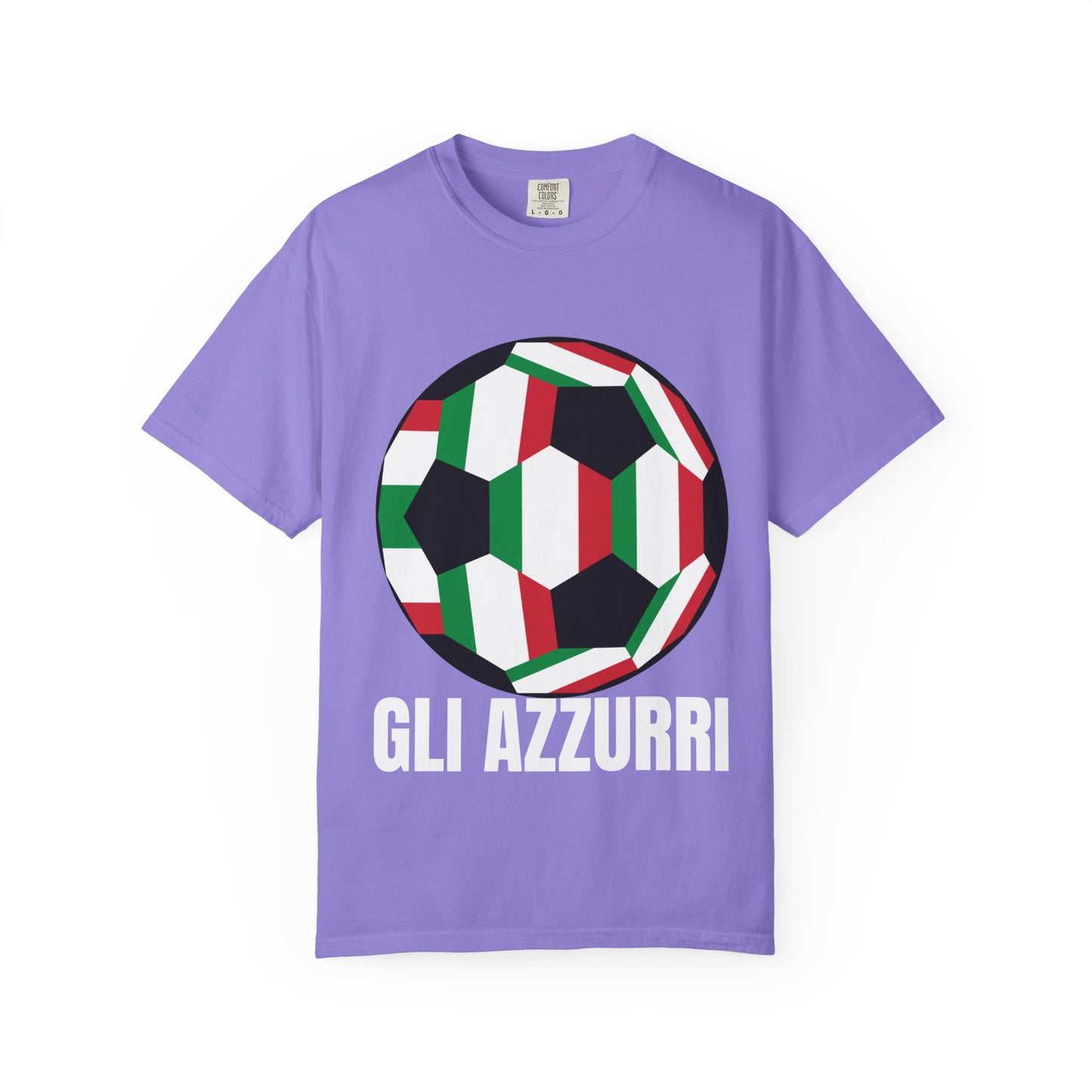 Gli Azzurri Fan Specialty Soccer Ball Design T Shirt