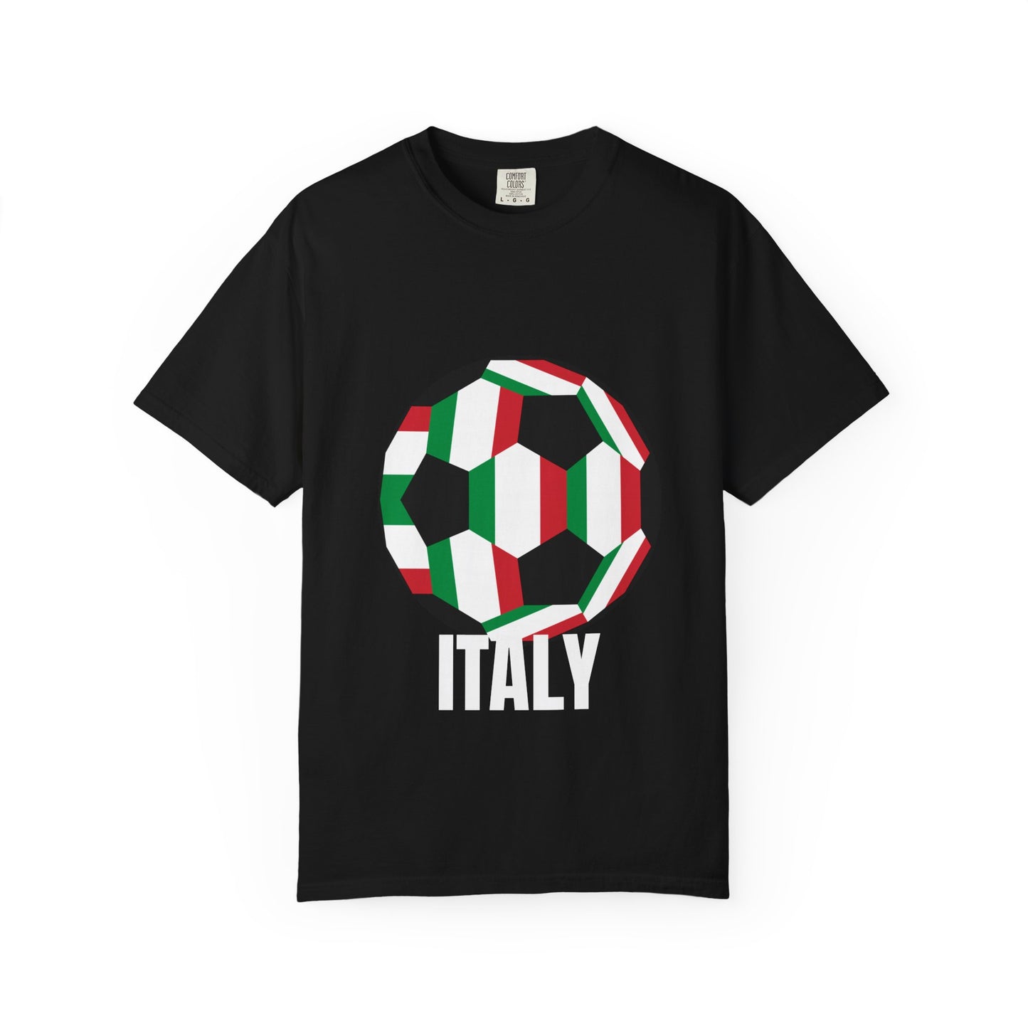 Italy Fan Specialty Soccer Ball Design T Shirt