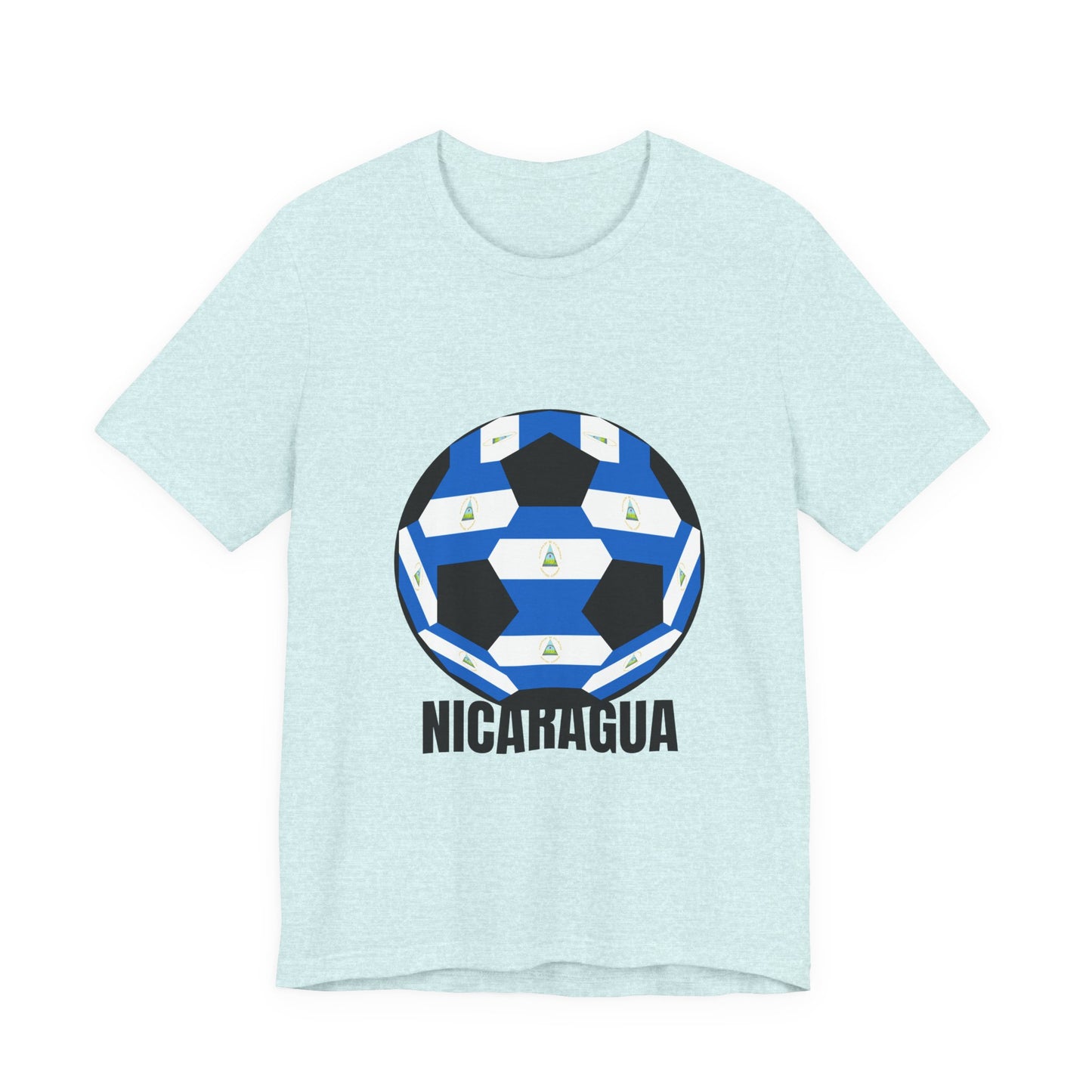 Nicaragua Fan Specialty Soccer Ball Design T Shirt