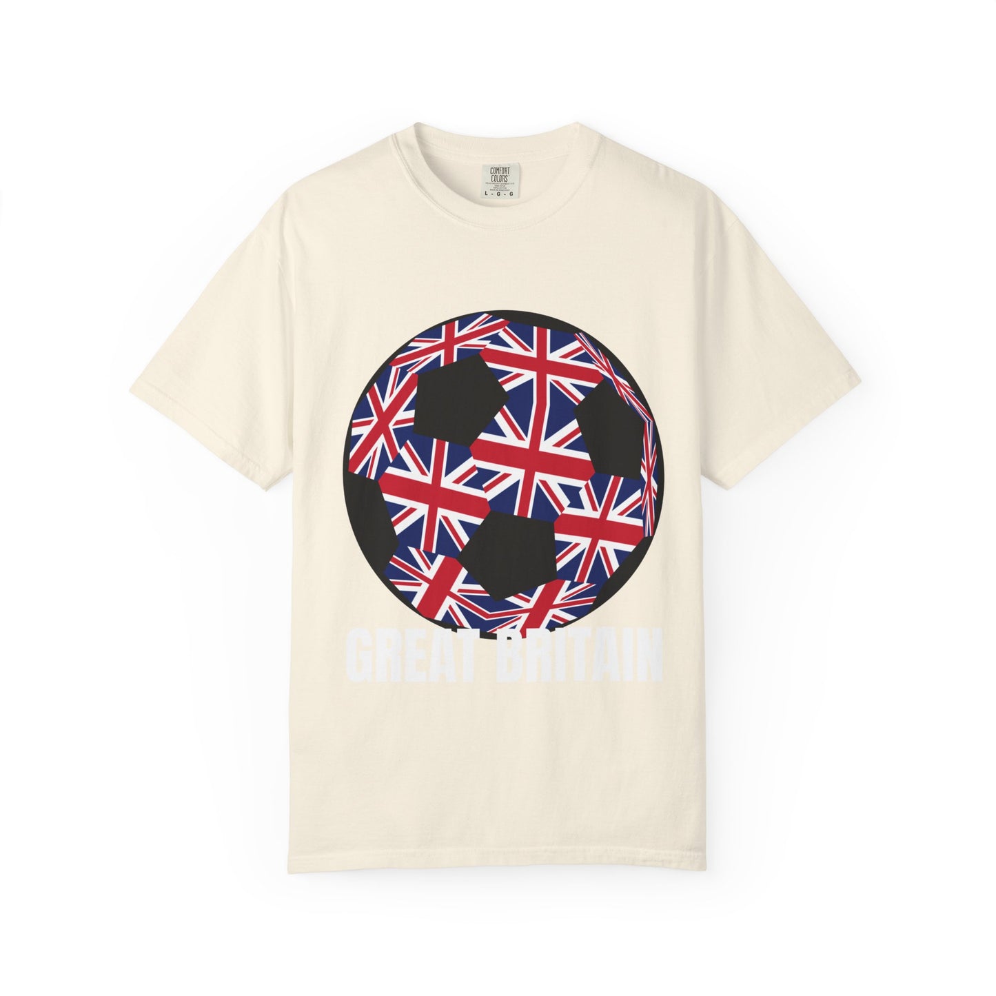Great Britain Fan Specialty Soccer Ball Design T Shirt
