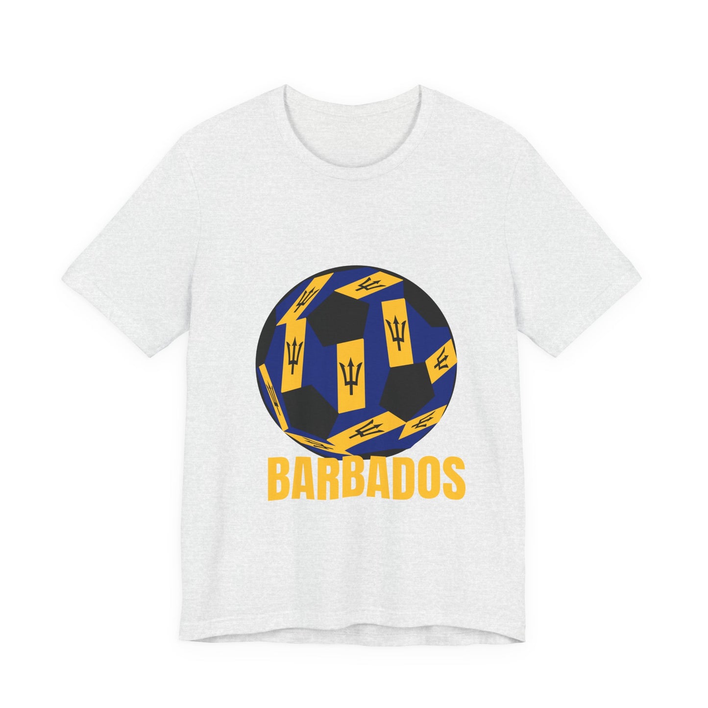 Barbados Fan Specialty Soccer Ball Design T Shirt