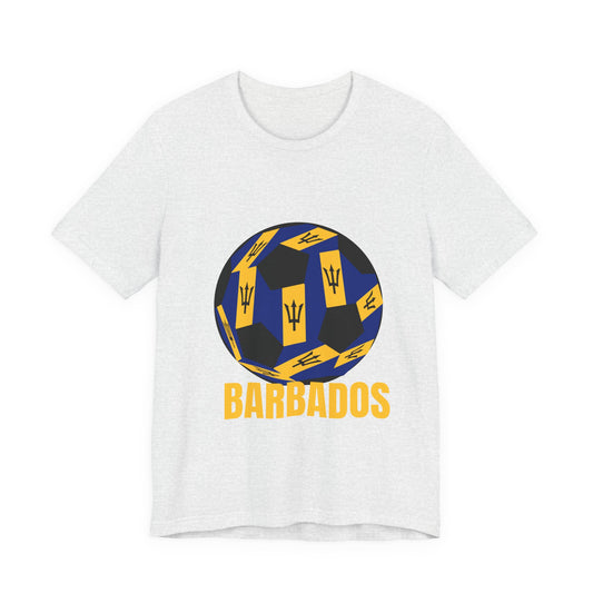 Barbados Fan Specialty Soccer Ball Design T Shirt