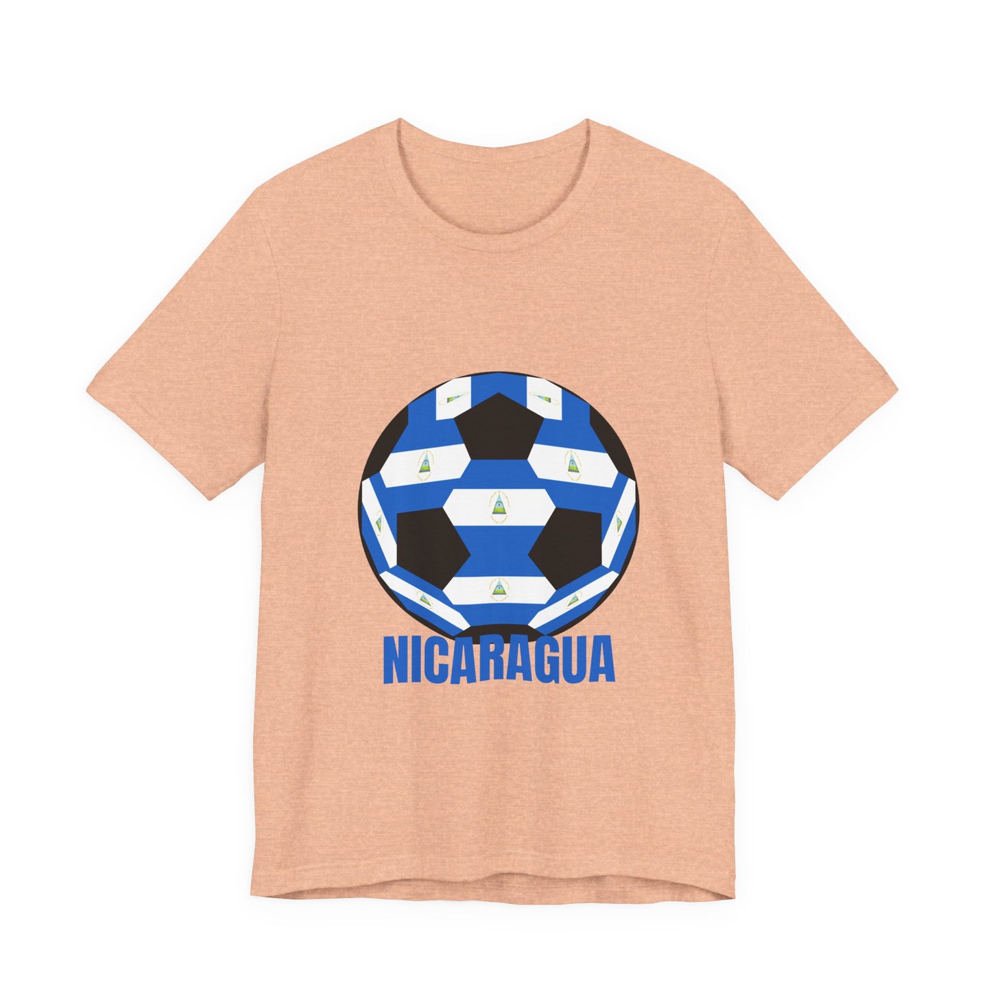 Nicaragua Fan Specialty Soccer Ball Design T Shirt