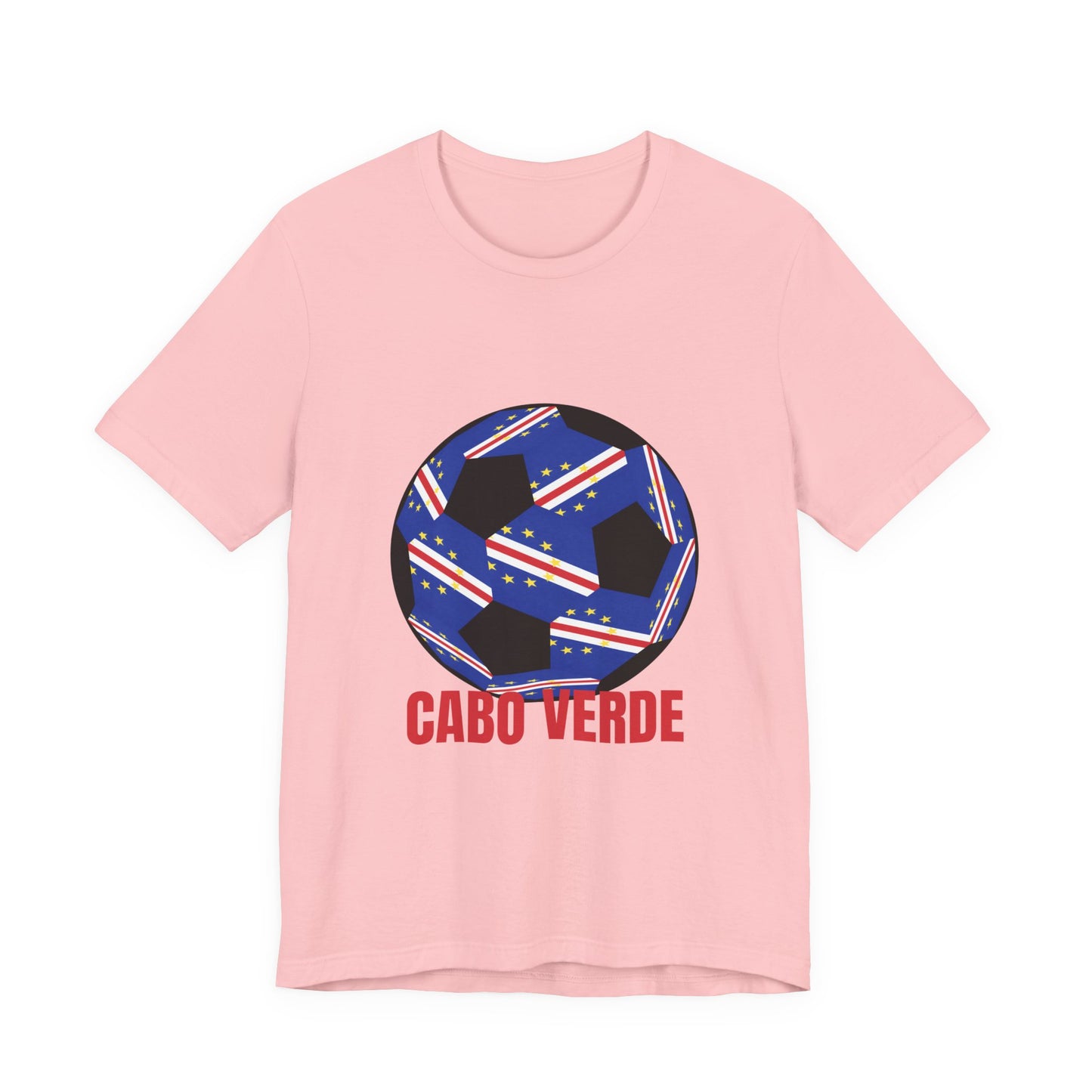 Cabo Verde Fan Specialty Soccer Ball Design T Shirt