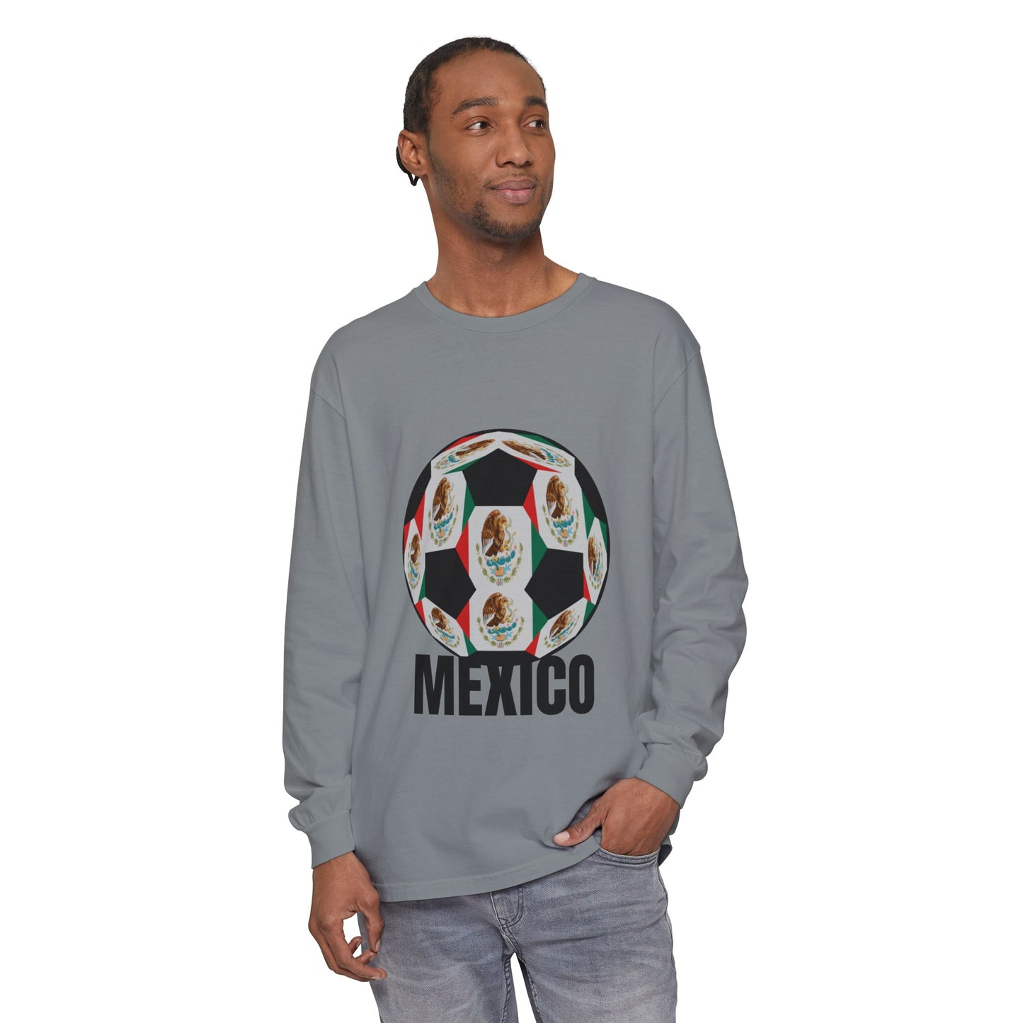 Fan Specialty Soccer Ball Design  Long Sleeve T-Shirt