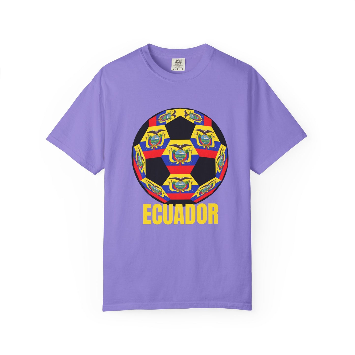 Ecuador Fan Specialty Soccer Ball Design T Shirt