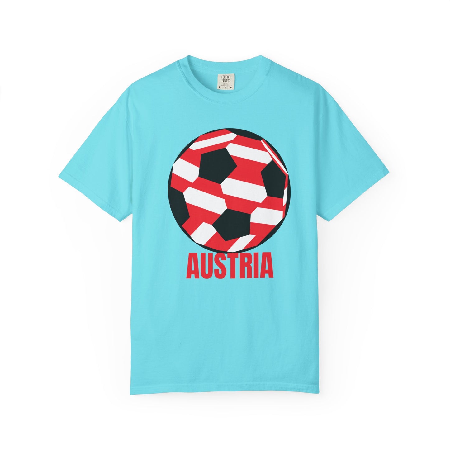 Austria Fan Specialty Soccer Ball Design T-SHirt
