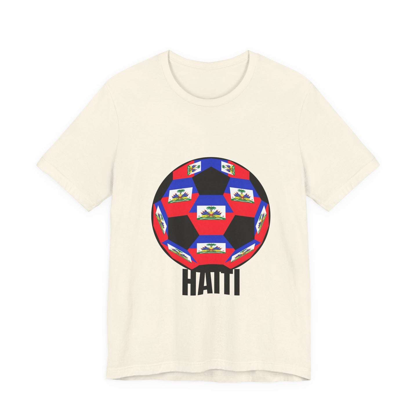 Haiti Fan Specialty Soccer Ball Design T Shirt