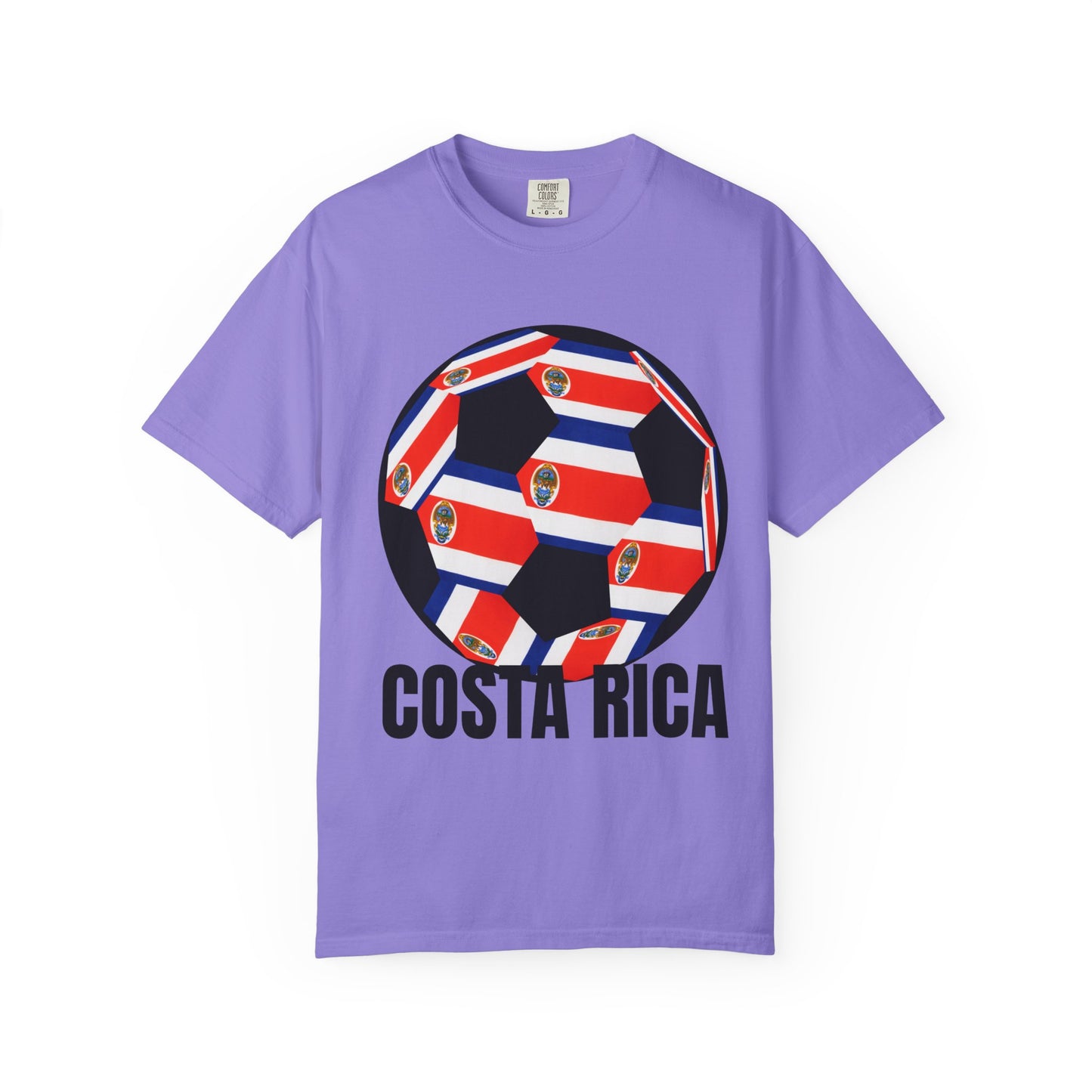 Costa Rica Fan Specialty Soccer Ball Design T Shirt